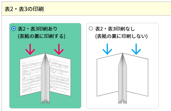 表2表3への印刷の注文