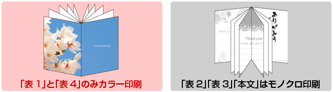 表1と表4のみカラー印刷。表2・表3・本文はモノクロ印刷。