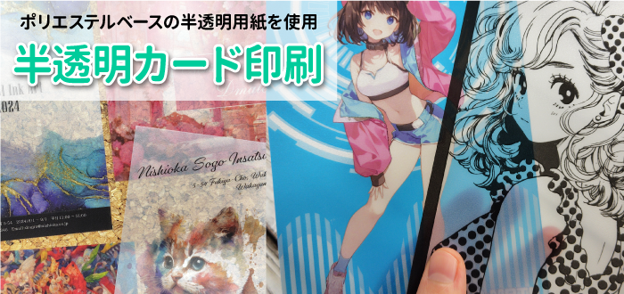 半透明カード印刷